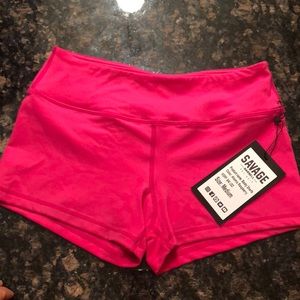 NWT Medium Fitaid x Savage Raspberry Booty Shorts